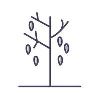 Vektorsymbol für fallende Blätter vektor