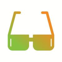 Einzigartiges Vektor-Glyphen-Symbol für Sonnenbrillen vektor