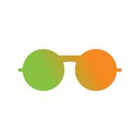 Einzigartiges Glyphen-Symbol für Vintage-Brillen vektor