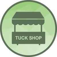 Tuck-Shop-Low-Poly-Hintergrundsymbol vektor