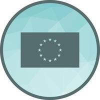 Low-Poly-Hintergrundsymbol der Europäischen Union vektor