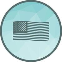 Low-Poly-Hintergrundsymbol der amerikanischen Flagge vektor