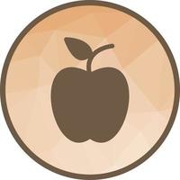 Apple-Low-Poly-Hintergrundsymbol vektor