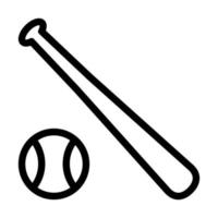 Schläger- und Ball-Icon-Design vektor