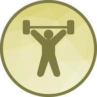 Gewichtheben Person Low-Poly-Hintergrund-Symbol vektor