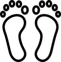 fotspår ikon design vektor