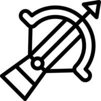 Armbrust-Icon-Design vektor