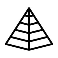 Pyramiden-Icon-Design vektor