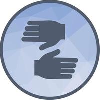 Handschuhe Low-Poly-Hintergrundsymbol vektor