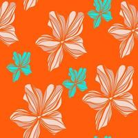 hawaiian aloha skjorta sömlös bakgrund mönster, ljus illustration för textil, mode design, sommar tillbehör, hem interiör dekoration, vår blommig tapet, omslag design, botanisk skriva ut vektor