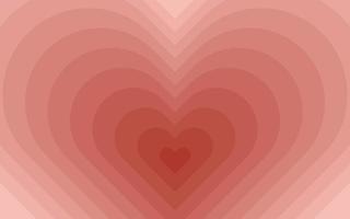 retro-tapetentunnel aus hearts.romantic cute backgroud.vector illustration. vektor