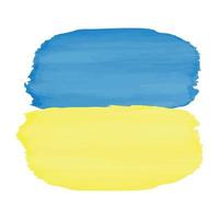 Flagge der Ukraine an einer Stange. vektor