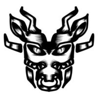 aztec och afrikansk indisk historisk stam- masker. mask vektor illustration