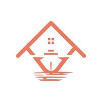 Immobilien-Pro-Vektor-Logo-Design vektor