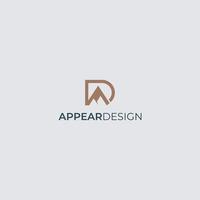 Logo-Design für Briefwerbung. kreative, minimale Premium-Emblem-Designvorlage. grafisches alphabetsymbol für unternehmensidentität. kreatives Design des anfänglichen Anzeigenvektorelements vektor