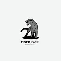 tiger design maskot logotyp illustration vektor