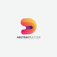 abstrakt brev design mall logotyp vektor
