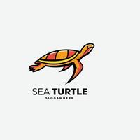 sköldpadda design ikon lutning Färg logotyp vektor