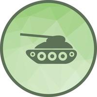 Tank i Low-Poly-Hintergrundsymbol vektor