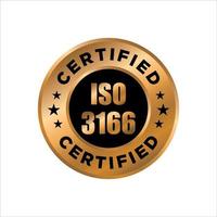 iso-3166-standard-medaille - ländercodes iso-zeichen, vektor
