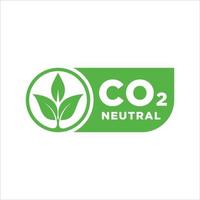 co2 neutral grön grov texturerad stämpel - kol utsläpp fri Nej luft atmosfär förorening industriell produktion miljövänlig isolerat tecken vektor