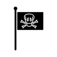 Piratenflaggen-Vektorsymbol vektor