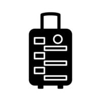 Vektorsymbol für Gepäcktasche vektor