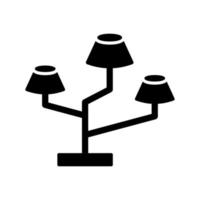 Lampen stehen Vektorsymbol vektor