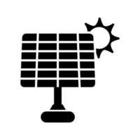 Vektorsymbol für Solarpanel vektor