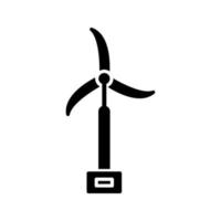 Symbol für Windmühlenvektor vektor