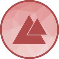 två trianglar låg poly bakgrund ikon vektor