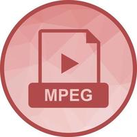 MPEG-Low-Poly-Hintergrundsymbol vektor
