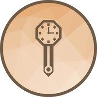 Wanduhr Low-Poly-Hintergrundsymbol vektor