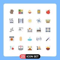 25 kreativ ikoner modern tecken och symboler av enheter äpple kinesisk mat post redigerbar vektor design element