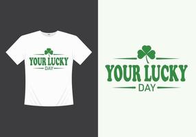 Happy Saint Patricks Day druckbarer Vektor, Illustrationsvorlagen-T-Shirt-Design. St Patrick Tagest-shirt. St. Patricks Day-T-Shirt. vektor