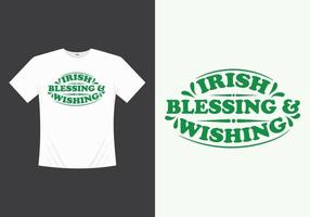 Happy Saint Patricks Day druckbarer Vektor, Illustrationsvorlagen-T-Shirt-Design. St Patrick Tagest-shirt. St. Patricks Day-T-Shirt. vektor