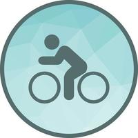 Radfahren Person Low-Poly-Hintergrund-Symbol vektor