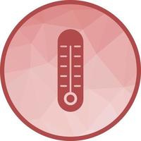 Thermometer Low-Poly-Hintergrundsymbol vektor