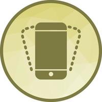 Smartphone-Shake Low-Poly-Hintergrundsymbol vektor