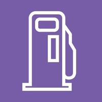 Farbiges Hintergrundsymbol für die Serviceleitung der Tankstelle vektor