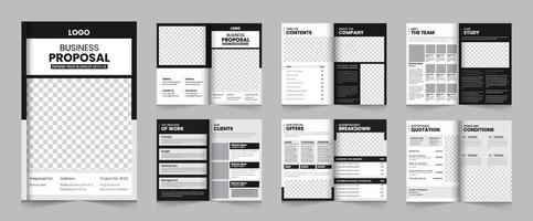 kreativ företag förslag broschyr eller a4 företag förslag layout mall design vektor