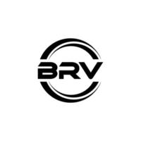 brv-Brief-Logo-Design in Abbildung. Vektorlogo, Kalligrafie-Designs für Logo, Poster, Einladung usw. vektor