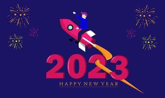 Illustrationsvektorgrafik des flachen Designs der neuen Aktivität des neuen Jahres vektor
