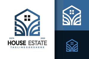 Haus Immobilien Logo Design Vektor Illustration Vorlage