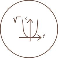 skön algebra linje vektor ikon