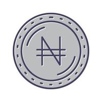 Naira-Währungsvektorsymbol vektor