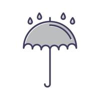 Regenschirm-Vektor-Symbol vektor