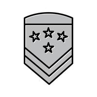 Vektorsymbol für militärische Abzeichen vektor