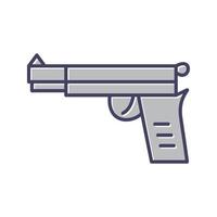 Symbol für Pistolenvektor vektor