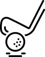 Liniensymbol für Golf vektor